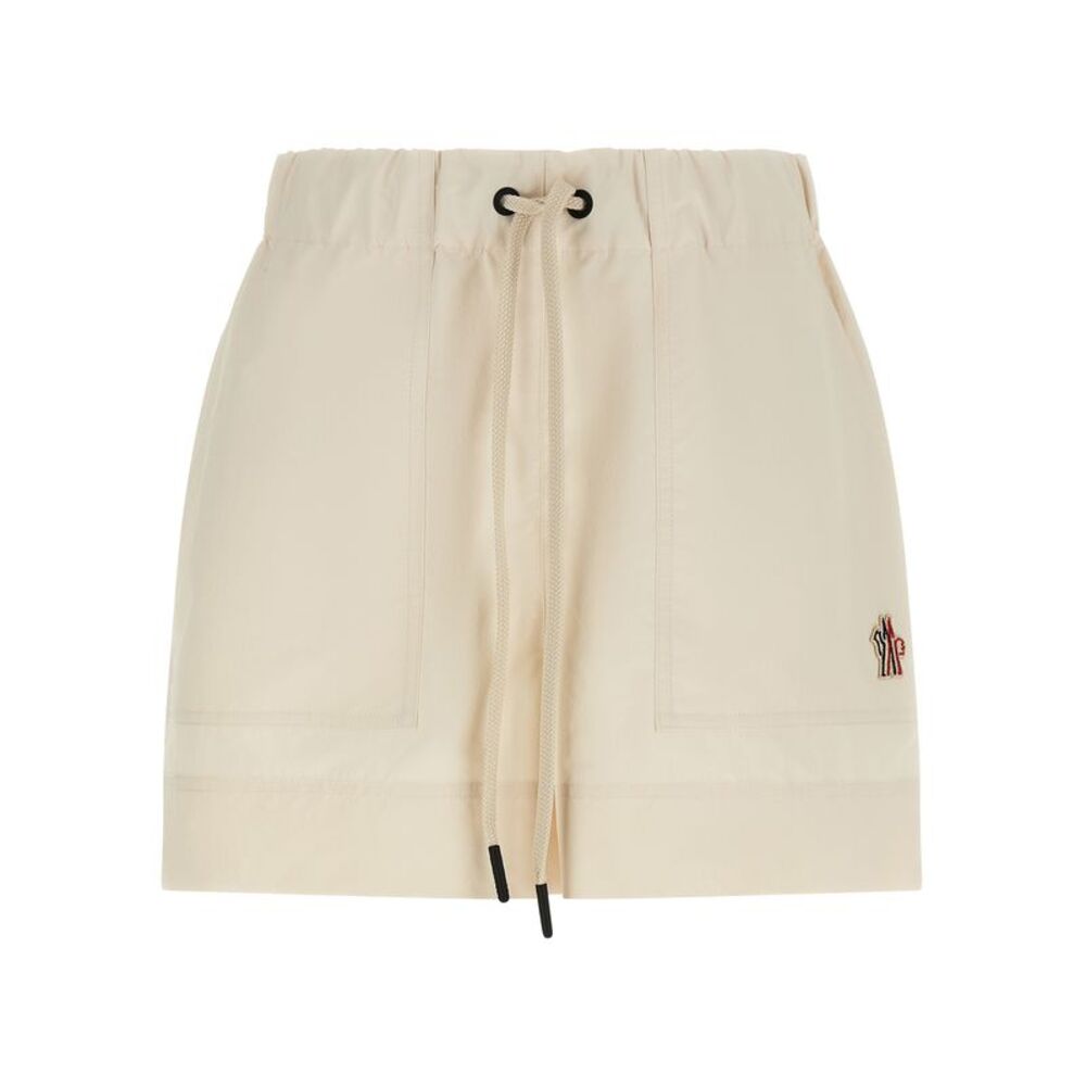 Moncler Grenoble White Polyester Bermuda Women's Shorts